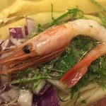 彩色ラーメン きんせい総本家 夢風 - 2015冷やし第8弾「甘海老の冷し塩らぁめん」