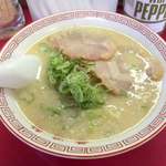 華遊軒 - 2015年7月　とんこつラーメン