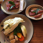 阿蘇のあか牛料理専門店 農家れすとらん 田子山 - 旬の野菜