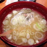 もりもり寿し - のど黒のあら汁 ３８０円