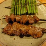 ねぎぼうず - 串焼（レバ、ハツ、ニンニクの芽）