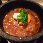 Kitashinchi Sugahara - 煮込みハンバーグ（アップ）