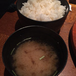 斉藤ファーム - ライスと味噌汁