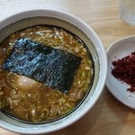 自家製中華そば としおか - つけめん　たまご