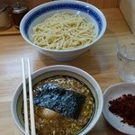 自家製中華そば としおか - つけめん　たまご