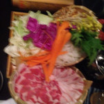 福や銀次郎 - 三重県産松坂豚バラ肉と肩ロース肉のしゃぶしゃぶ