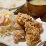 有楽町うまやの楽屋 - 大分名物　中津唐揚げ定食【2015年7月】