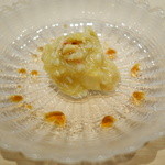 鮨 とかみ - 卵豆腐と毛蟹