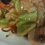 江南春 - 広東炒麺・広東風五目あんかけ焼きそば780円／平成27年7月