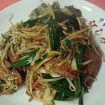 江南春 - 猪肝韮菜・ニラレバ炒め680円／平成27年7月