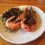 和sian-cafe aimaki - クンパオ（有頭海老のグリル）