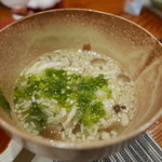 鮨匠 のむら - エノキと長いもの味噌汁