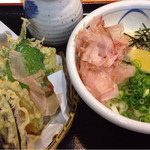 手造りうどん 楽々 - 天ぶっかけ