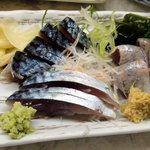 一平 - シメ鯖といわし刺し