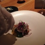 Point - アコウのポアレ玉ねぎコンソメ