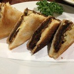 立呑 ぽっぽ亭 - ビフカツサンド