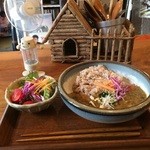 やさい食堂 堀江座 - いただいた、野菜カレー全景