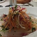 トラットリア グランボッカ - タイのカルパッチョ