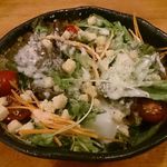 熟成うどん なかや - シーザーサラダ（キュウリ抜き）＠熟成うどんなかや（2015年6月13日）