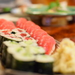 楽座 - 中トロと鉄火にカッパ巻き