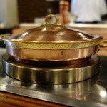 Restaurant Tiffany - こちらは、しゃぶしゃぶ用の鍋です。