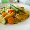 Rossa Cafe & Restaurant - 料理写真:季節野菜と牛窓マッシュルームのペペロンチーノ