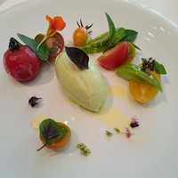 オザワ - トマトのコンポート バジルのグラス添