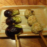 とり喜 - 小茄子、つくね