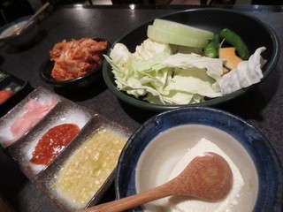 あじびる 花心 - [2015年1月]自家製ざる豆富、焼き野菜食べ放題