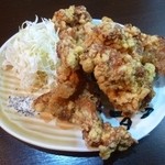 開花屋楽麺荘 - 唐揚げ中5個