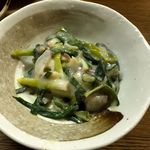 成田家 - 青ネギのぬた（蛸入り）