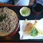 手打ちうどん いなか - 天ざるそば 大盛