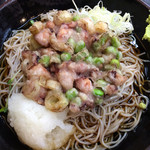 ゆで太郎 - おろし・枝豆・ゲソ天そば