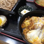 Yabu naka - ランチ（もりそばとカツ丼） 700円也