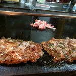 いしはら - 特製そば・もち入りお好み焼き
