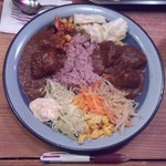 もうやんカレー 利瓶具 - 2015.7.20。ブュッフェ2皿目。