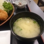 とんかつ 川久 - 味噌汁