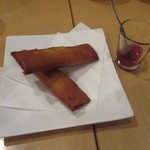 雲丹 - エビチーズ春巻き