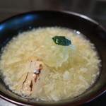 土家 - 27年7月　蕎麦がきと金目鯛・湯葉の椀　夕顔、糸瓜