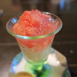 土家 - 27年7月　東村山産小玉西瓜ゼリー・桃シャーベット