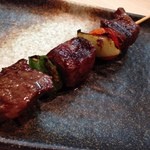 和鶏屋 - H.27.7.18.夜 牛ハラミ串焼き 302円