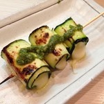 和鶏屋 - H.27.7.18.夜 モッツァレラのズッキーニ巻 194円