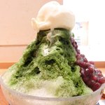 茶鍋カフェ kagurazaka saryo - 宇治抹茶金時かき氷 810円