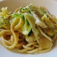 カンパーニャ - 塩味のアンチョビと季節野菜のパスタ/アップ