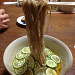 天通 - すだちをかき分けお蕎麦