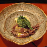 祇園 大渡 - ホワイトアスパラ、独活、蛍烏賊、こごみ。