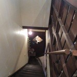 カフェ ヒメル - 階段を上から見た写真です