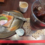 カフェ ヒメル - 柚子のベイクドチーズ＆アイスコーヒー