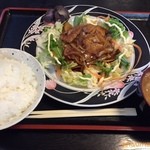 チュー勇 - まぐろ生姜焼き定食700円