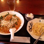 Touanrou - 2015.7 胡麻坦々麺と半炒飯（ランチ）700円